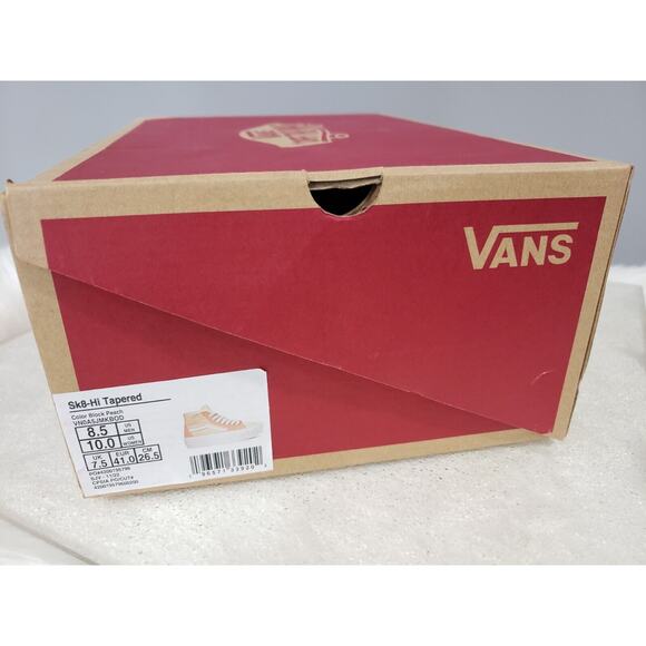 VANS Sk8-Hi Tapered Sneaker Platform Suede Peach Canvas Casual Women VN0A5JMKB0D - Picture 7 of 8
